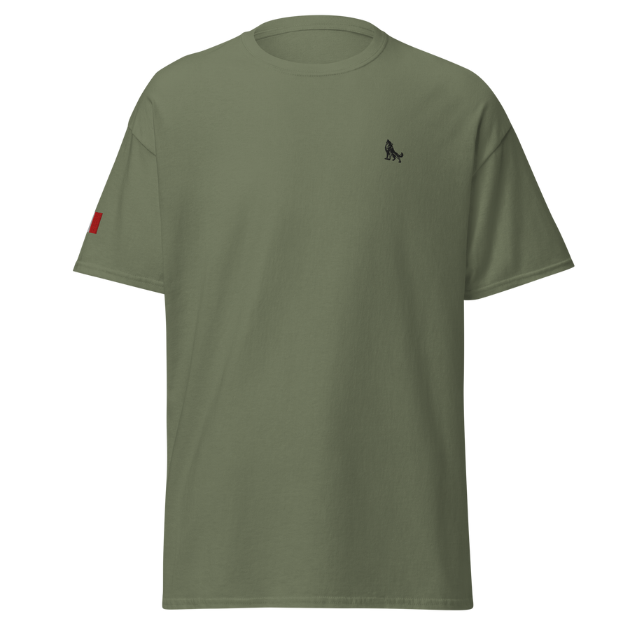 Italy Classic Tee — Black Wolf (Premium)