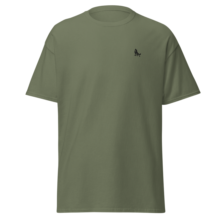 Wolfhunter Signature Tee — Black Wolf (Premium)