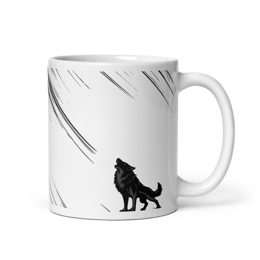 Wolfhunter Signature Mug — Black Wolf